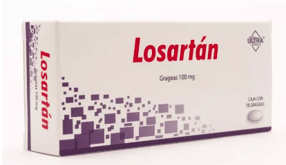 El losartán es un fármaco antihipertensivo que se prescribe para tratar la presión arterial alta.